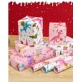 thumbnail image 5 of Dinosaur Gift Wrapping Paper Rolls - 10 Sheets, 20" x 27" Dino Kids Birthday Wrapping Paper Medium Roll Set Girl Pink Wrap Paper Happy Birthday Party Supply, 5 of 14