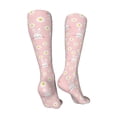 thumbnail image 3 of Bingfone Rabbit Sunflower Print Compression Socks for Women and Men Long Socks for Running Athletic Cycling Nurse, 3 of 8