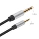 thumbnail image 5 of línea de sonido Cable de audio TRS estéreo negro de 3,5 mm a 6,35 mm para auriculares amplificadores Hugtrwg  Para estrenar, 5 of 8