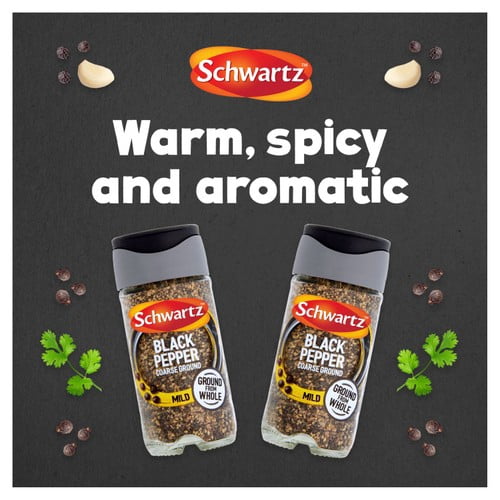 Schwartz Coarse Black Pepper Jar 33g, British Import (Pack of 2)