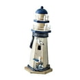 thumbnail image 2 of MERIGLARE Wooden Lighthouse Sculpture Collectible Creative Birthday Gift Beach Themed Ornament Lighthouse Figurine for Bedroom Entrance Seabird, 2 of 8