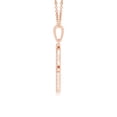 thumbnail image 2 of ANGARA Natural Diamond Hamsa Hand Pendant in 14K Rose Gold for Women (Size-1.3mm | Color-H | Clarity-SI2) | April Birthstone, Birthday, Anniversary, Jewelry Gift for Women | Natural Diamond Necklace, 2 of 8