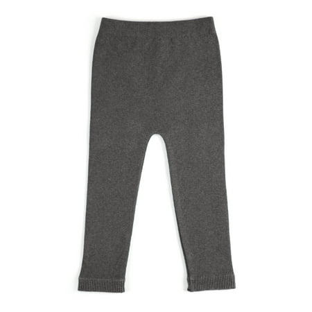 EMEM Apparel Leggings Unisex Boys Girls Baby Infant Medium Weight Seamless Cotton Full Ankle Length Footless Tights Pants Dark Heather Grey 6-12 Months