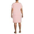 thumbnail image 3 of Terra & Sky Women's Plus Size Twisted T-Shirt Dress, 3 of 5
