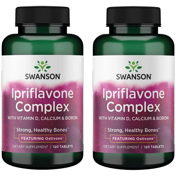 Swanson Ipriflavone Complex with Ostivone 120 Tabs (2 Pack)