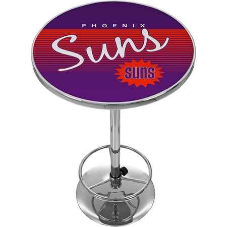 Phoenix Suns Hardwood Classics NBA Chrome Pub Table Phoenix Suns Hardwood Classics NBA Chrome Pub Table