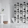 thumbnail image 2 of Football Words Pattern Shower Curtain 84"x72" ,Bathroom Decorative Shower Curtains Set with 12 Hooks,Modern Waterproof Washable Shower Curtain, 2 of 6