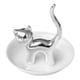 thumbnail image 2 of Bandeja de cerámica para almacenamiento de gatos, organizador decorativo de dulces, llave cosmética, artículos diversos, soporte para anillo de gato Plata Macarena Bandeja de almacenamiento de esculturas, 2 of 8