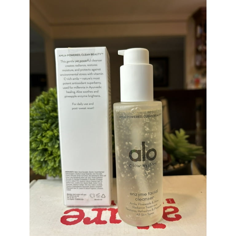 Alo Glow System Enzyme Facial Cleanser, Aloe and Pineapple, 3.2 fl