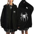 thumbnail image 1 of Spinne Reiß verschluss Sudaderas con capucha Spider Print übergroße Hip Hop Jacke Männer Frauen Reiß verschluss Sudadera con capucha Sudaderas Y2k Mantel Geschenk Fleece Langarm, 1 of 2