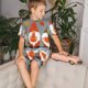 thumbnail image 4 of Balery Hello Fall Gnomes Conjunto de Pijama Infantil de Manga Corta con Estampado – Ropa de Dormir de Algodón Suave-Small, 4 of 6