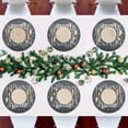 thumbnail image 7 of Ryvnso Home Kitchen and Spoon Round Plate Mats Dining Table Placemat Set of 6 for Holiday Decoration, 7 of 7