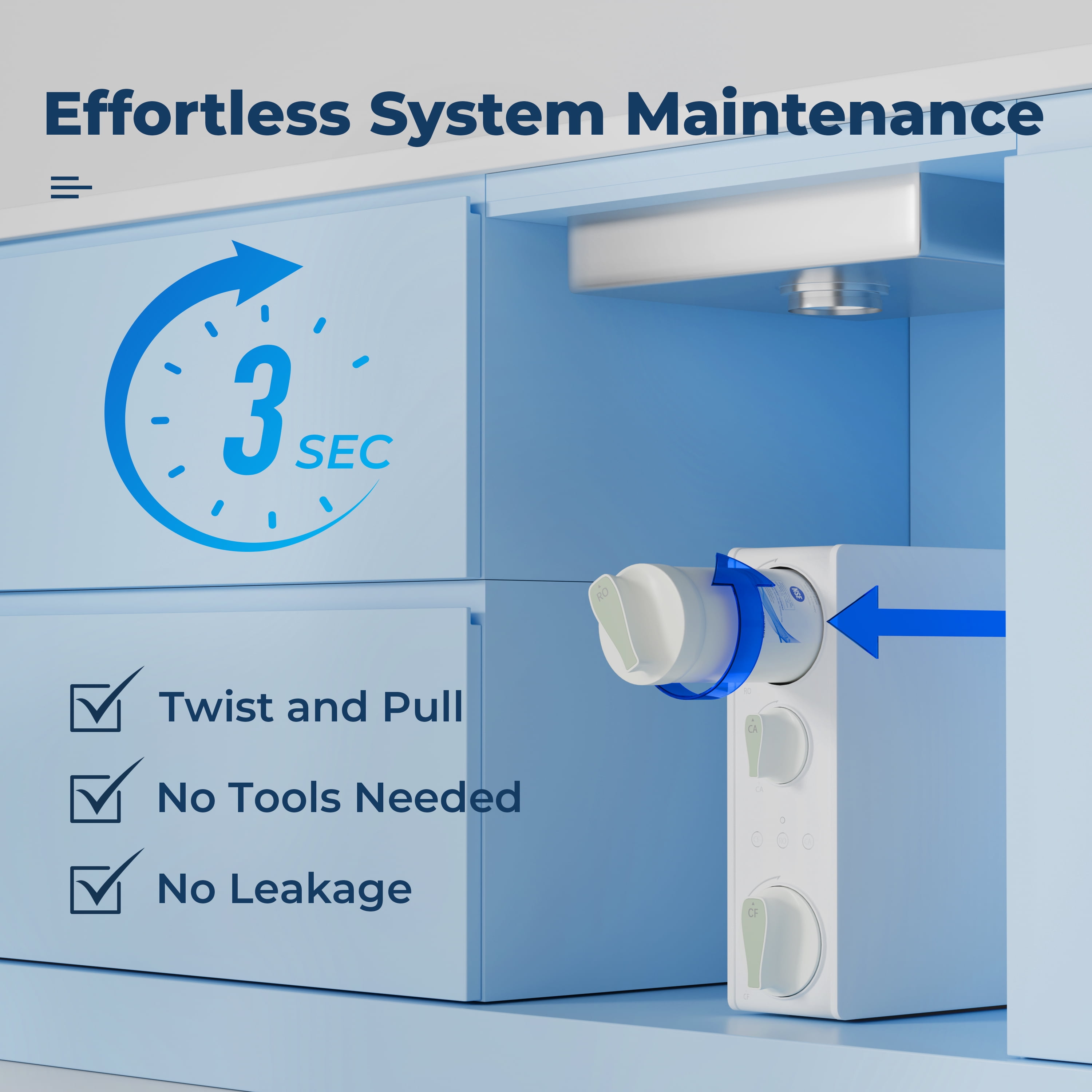 iSpring RO500AK-ORB, NSF Certified Tankless RO Reverse Osmosis Water Filtration System, 500 GPD Fast Flow with Natural pH Alkaline Remineralization, Oil Rubbed Faucet, 2:1 Pure to Drain Ratio, White