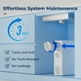 thumbnail image 4 of iSpring RO500AK-ORB, NSF Certified Tankless RO Reverse Osmosis Water Filtration System, 500 GPD Fast Flow with Natural pH Alkaline Remineralization, Oil Rubbed Faucet, 2:1 Pure to Drain Ratio, White, 4 of 9