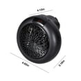 thumbnail image 3 of Azrian Space Heater,Portable Remote Control Electric Heater High Output Fan,for Home Bedroom Office Desk Indoor Use, 3 of 8