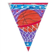 Basketball Prismatic Pennant Banner (12ft)