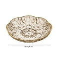thumbnail image 3 of Yhmxh Serving Dish Salad Bowl, Fruit Tray Flower Shape, Serving Bowls, Bowl Dish Plate for Decorative Home, Kitchen, Mixing, Candy, Nut, Snack, Dessert, Ice Cream (Crystal Clear with Gold Rim), 3 of 6