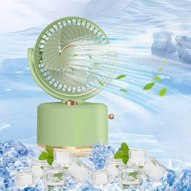 Nilvkv Desktop Small Fan Shaking Head Usb Mini Convenient for Home and Office Charging Portable Atomization Fan