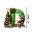 thumbnail image 3 of CoreLiving Deluxe Personalized Xmas Ornaments - Handcrafted Letter Christmas Tree Decor with Initials for Family Holiday Home Decoration, 3 of 5