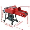 thumbnail image 3 of Electric Hay Cutter 4-Blade Straw Chopper Machine with Chain Plate Conveyor Animal Feed Chopper 220V, 3 of 17
