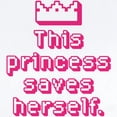 thumbnail image 2 of CafePress - This Princess Saves Herself Body Suit - Long Sleeve Cotton Baby Bodysuit, 2 of 4