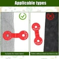 thumbnail image 3 of 100pcs Shade Cloth Plastic Clips, Shade Cloth HeavyDuty Lock Grip, Bird Proof Shade Cloth Clips for Garden Netting, Anti Bird Netting, 3 of 8