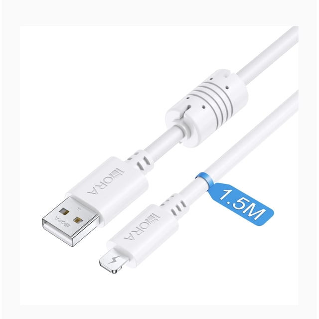 Cable Carga y Datos iPhone Lightning Reforzado 1.5m 1Hora CAB075