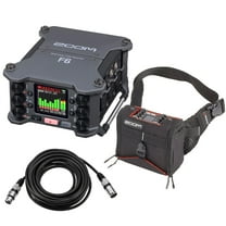 Zoom F6 Multi-Track Field Recorder - Bundle With Protective Case and XLR Cable