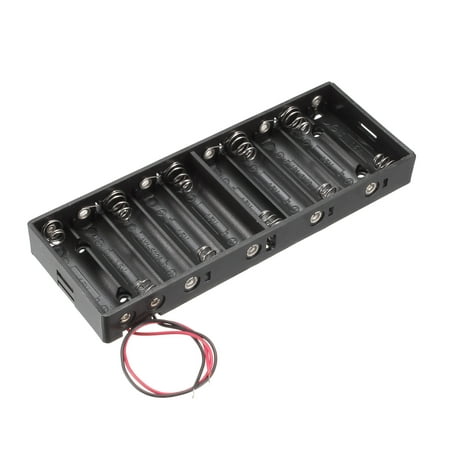 10 x 1.5V AA Battery Spring Clip Holder Storage Cases Box Wire (Best Way To Store Aa Batteries)