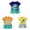 6Pcs Cute Baby Boy Clothes-Dark Blue+Orange+Green, variant on Gerichy Boys Outfit Sets 6 Piece Short Sleeve Cotton Cute Kids Summer Clothes T Shirts and Shorts Suit 3M-8T