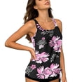 thumbnail image 6 of Vetsdori Tankini Swimsuits for Women 2 Piece Bathing Suits Modest Summer,Trajes De Bano Mujer Camisoles and Bottoms Casual Floral Print Womens Swimwear Padded, 6 of 8