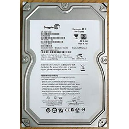 SEAGATE 9CA154-302 Seagate Model ST3500320NS PN 9CA154 302 SATA 500 GB HDD Barracuda ES 2
