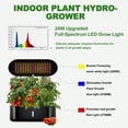 thumbnail image 3 of MATSKY 10 Pods Hydroponic Growing System with LED Grow Light, 5L Indoor Herb Garden Starter Kit with Quiet Smart Water Pump & Auto Timer, Black, 3 of 8
