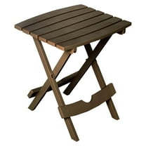 DyGTyX Quik Fold Patio Side Table, Resin, Earth Brown