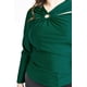 thumbnail image 4 of Blusa Con Abertura Asimetrica Roman Fashion Verde Oscuro Talla 38, 4 of 6