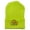 Lime, variant on St.Patrick's Day Clover Embroidered Long Beanie - Black OSFM