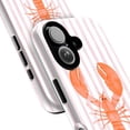 thumbnail image 2 of Orange Lobster Striped Background Phone Case for iPhone 17 16 15 14 13 12 11 Pro Max Mini, 2 of 6