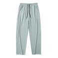 thumbnail image 4 of Zylarhe Casual Pants for Men Men's Jogging Belt Pocket Men's Lightweight Drawstring Sweatpants Little, 4 of 9