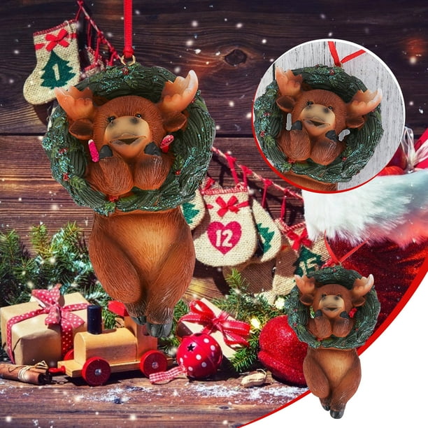 XWSHYW Decoraciones para El Hogar Adorno Colgante Decorativo Pequeño de Navidad para Árbol de Navidad, Decoración de Habitación de Oficina En Casa con Cuerda