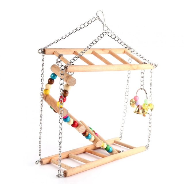POCREATION Hanging Ladder, Wood Material Fadeless Safe For Home