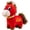 Smiling Horse, variant on New Year of The Horse 2026 Plush, 7.87in Funny Crying Horse Plushie Figurine, Lucky Chinese Lunar New Year Mascot Zodiac Ornament for Home Store Tabletop Decor, Red (Crying Horse)