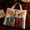 A, variant on Quilted Fabric Tote Bag, Embroidery Dragon On Vintage Scroll Stack Pattern Handbag, Fantasy Creature Printed Shoulder Bag For Daily Commute Shopping Supplies Storage,17"x15"