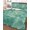 Mint, Teal, White, variant on Quilt King Size Bedding Set, Green Waves Reversible Summer Quilt 3 Pieces, Summer Ocean Coastal Nautical Geometric Lightweight Bedspreads Coverlets with 2 Pillow Shams for All Seasons