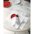 thumbnail image 4 of Fennco Styles Handmade Basic Hemstitch Linen-Cotton Napkins - (6x6) - set of 4 - White, 4 of 4