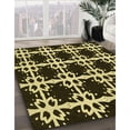 thumbnail image 2 of Ahgly Company Indoor Rectangle Patterned Metallic Gold Area Rugs, 6' x 9', 2 of 6