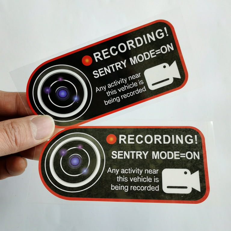 2 stickers camera embarquée