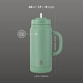 thumbnail image 6 of TAL 64oz Stainless Steel Hudson Tumbler with Straw, Sage, 6 of 10