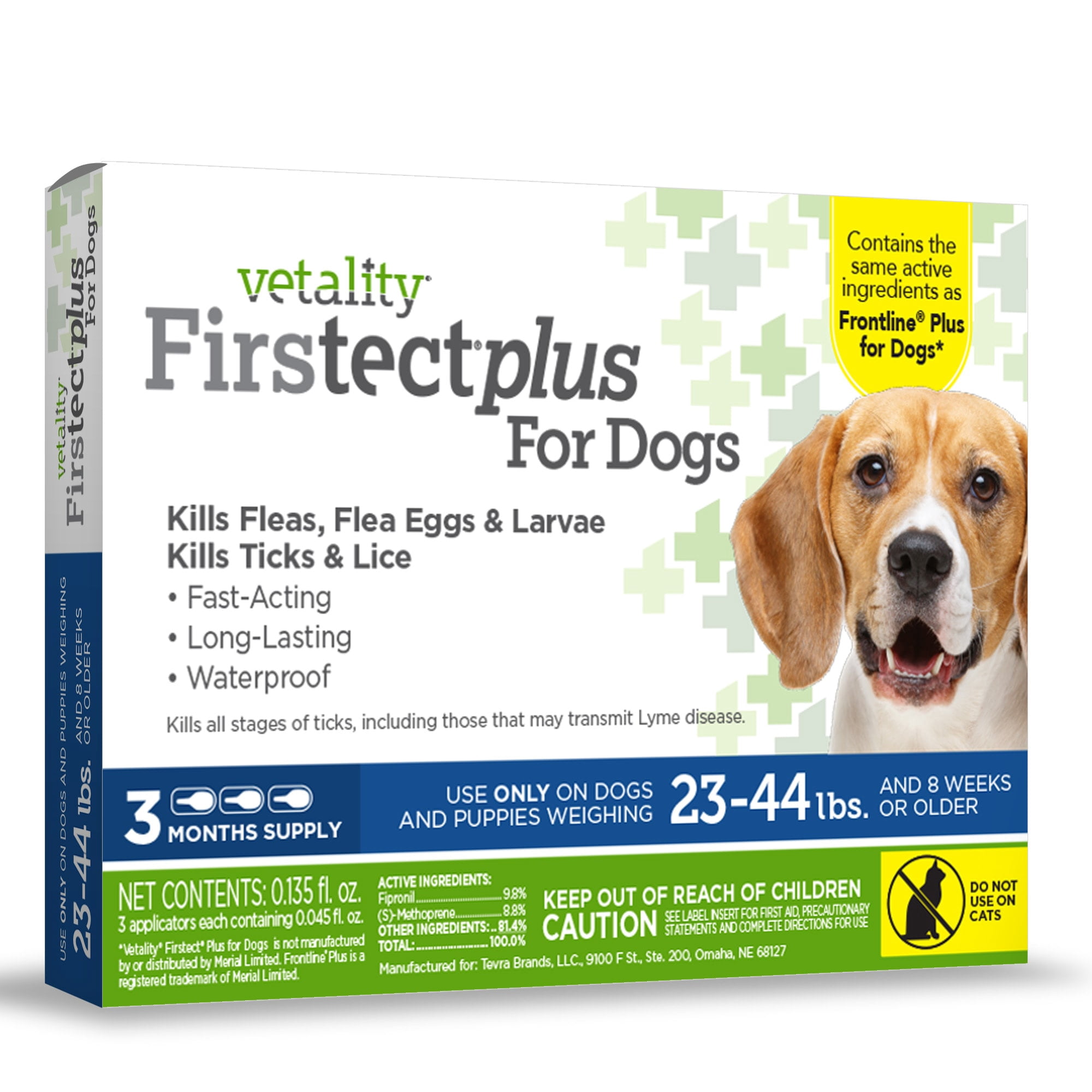 Vetality Firstect Plus for Dogs 23-44 lbs., 3 Dose