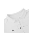 thumbnail image 6 of SAYOO Women Lapel Vest with Side Adjustable Strap, Navel Short Casual Style Pocket Decoration Clothing, 6 of 9
