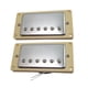 thumbnail image 1 of Pastillas de puente de cuello de guitarra eléctrica Humbucker Double Coil Silver con marco, 1 of 9
